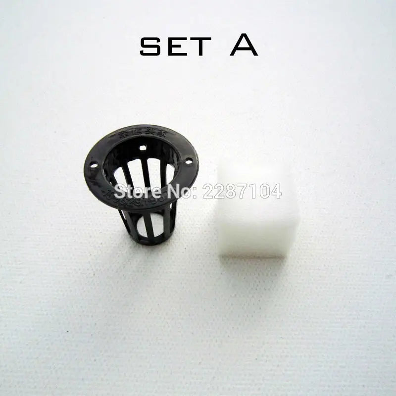 10Pcs Black Mesh Pot Net Cup Basket + Clone Cloning Collar Foam Insert Hydroponic Vegetable Plant Grow Seed Germinate 5 Size