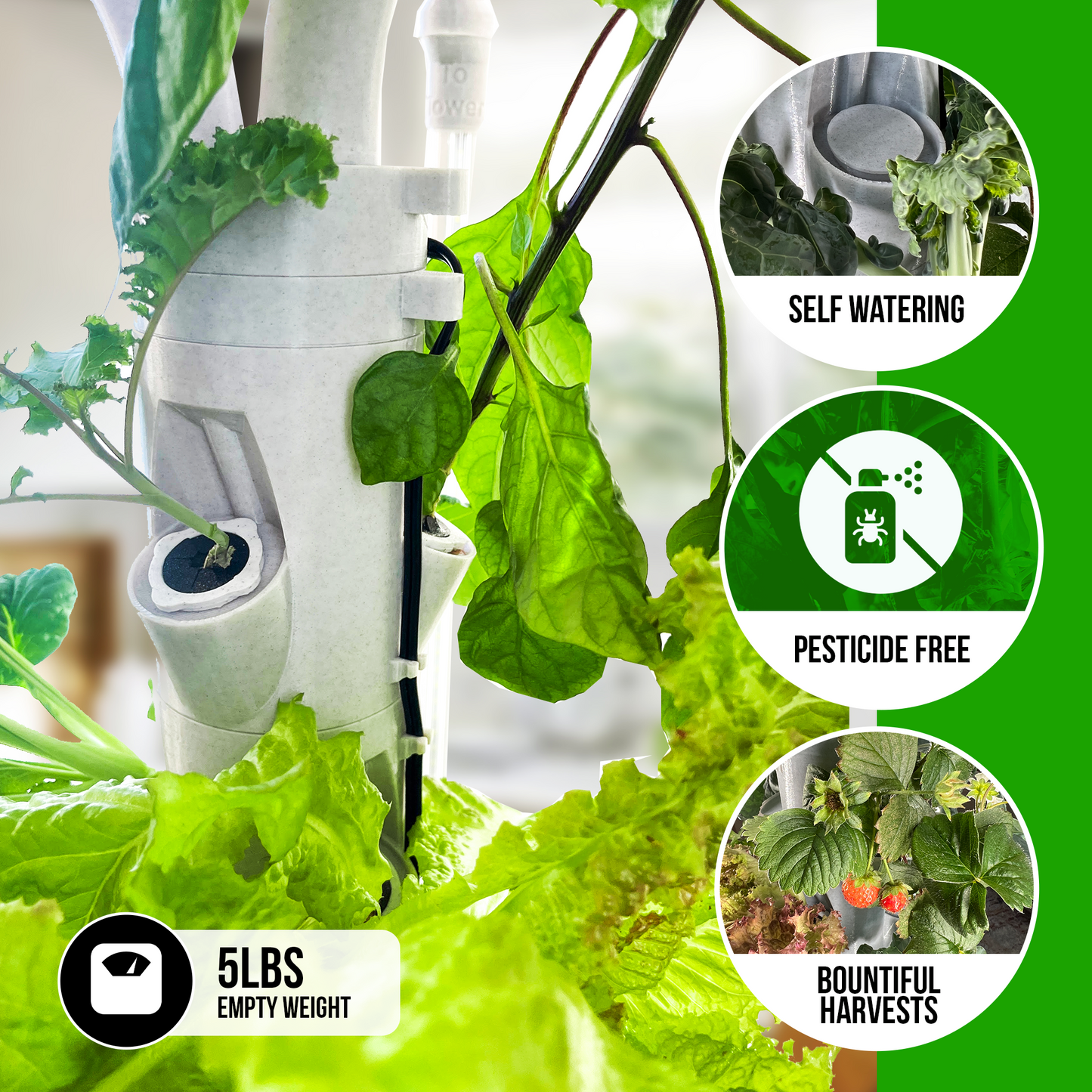 The Hydro Tower® CT2 Indoor Hydroponic Growing System