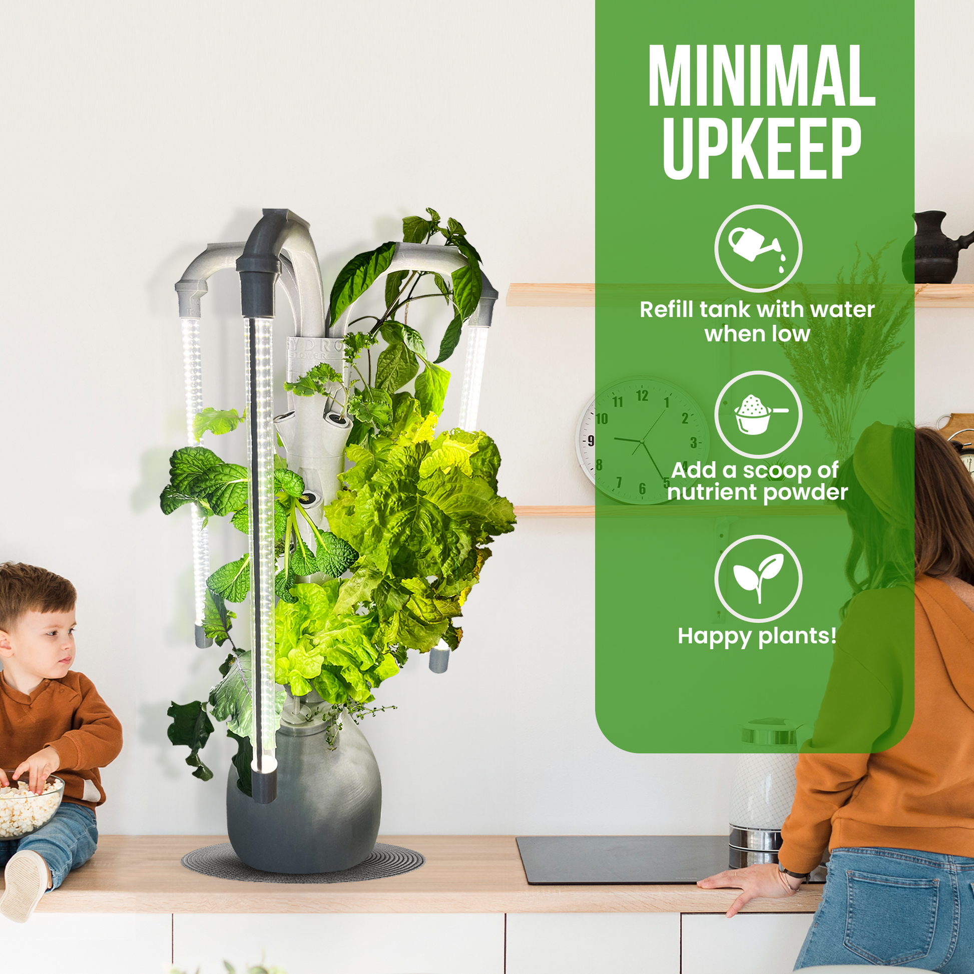 The Hydro Tower® CT2 Indoor Hydroponic Growing System