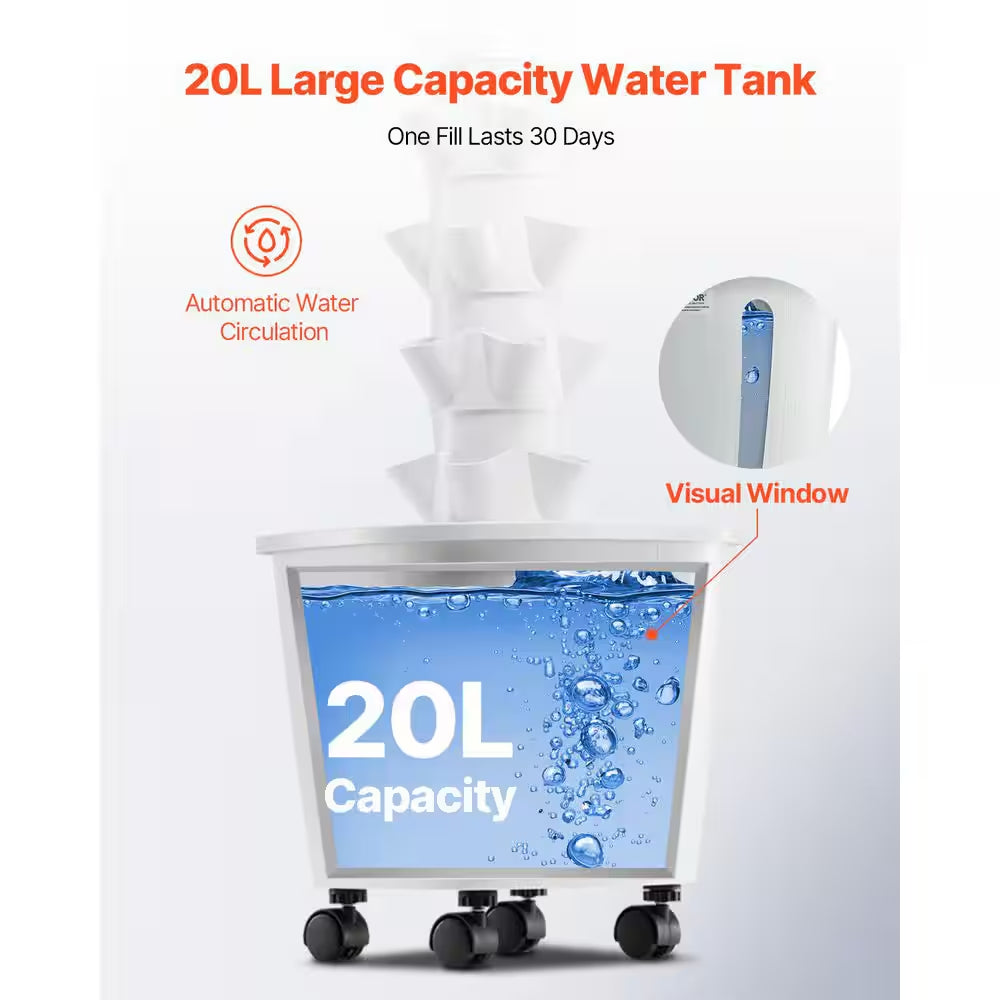 Hydroponic Growing System, 30 Pods Vertical Garden Tower, Indoor Hydroponic Garden with Water Pump and Timer