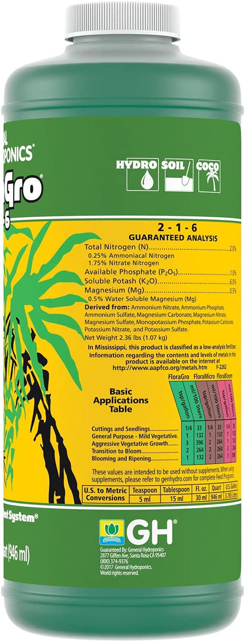 Floragro 1 Quart